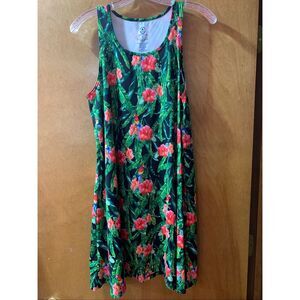 Floral Sundress Beach Cover Up Size Medium #tropical #beach #sun